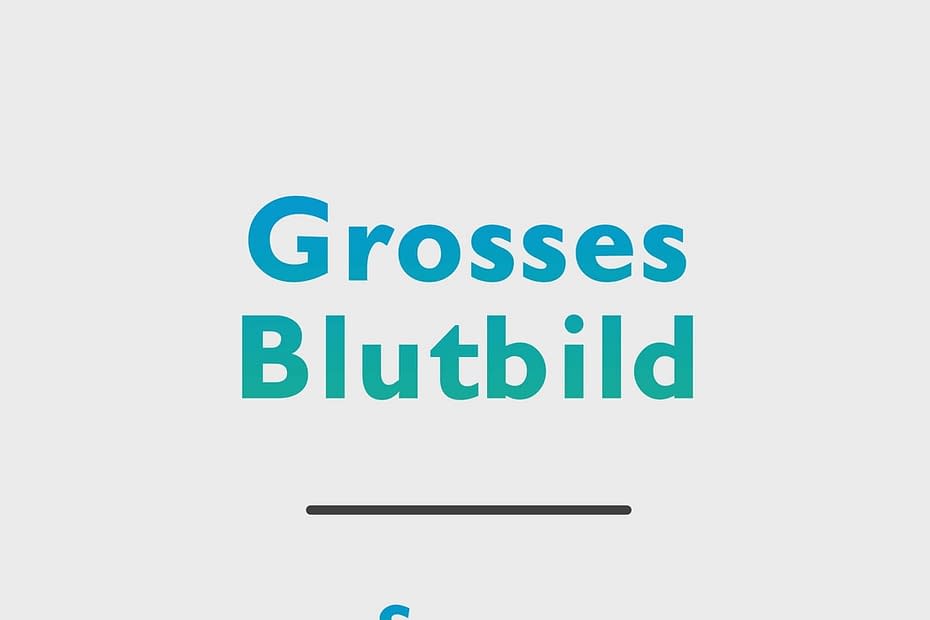 Grosses Blutbild
